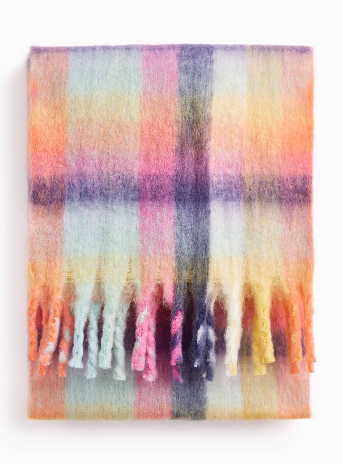 Woven Check Scarf One Size - Image 1